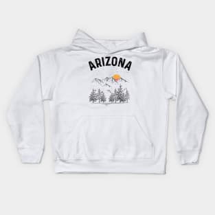 Arizona State Vintage Retro Kids Hoodie